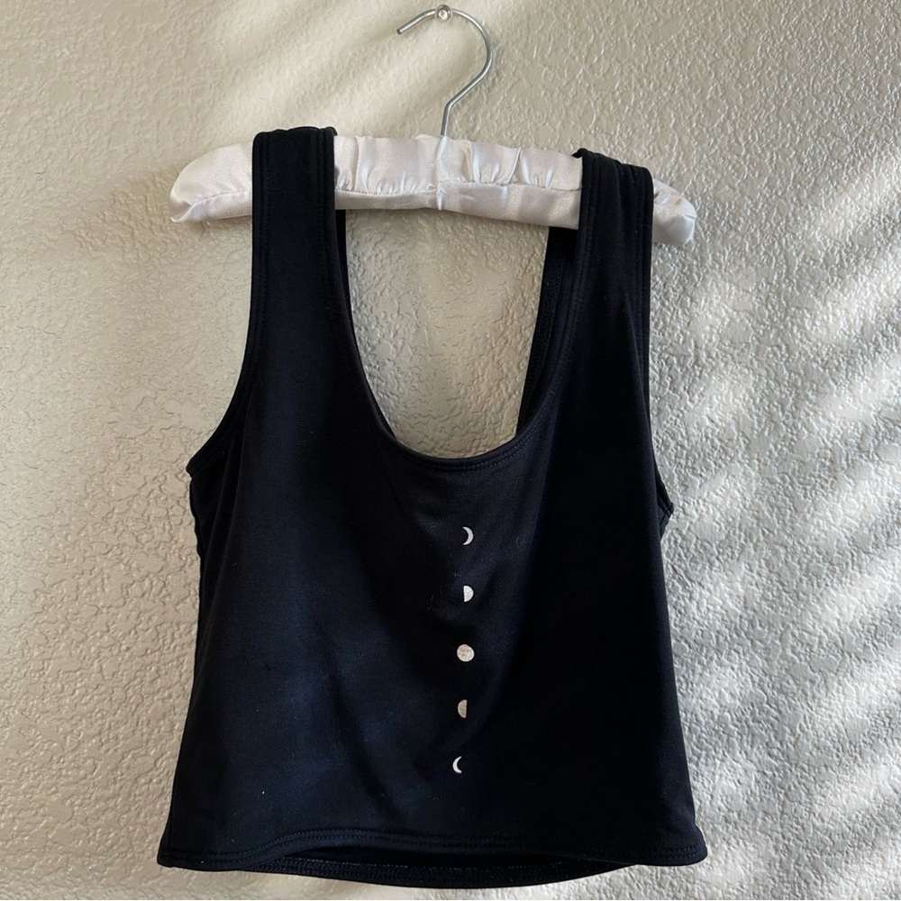 Purusha People Black Moon Phase Women's Tank Top 🌒🌓🌕🌗🌘